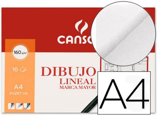Papel de desenho marca mayor 160 gr din a4e m minipacks de 10 folhas , Canson , 44410 , 8422714097848